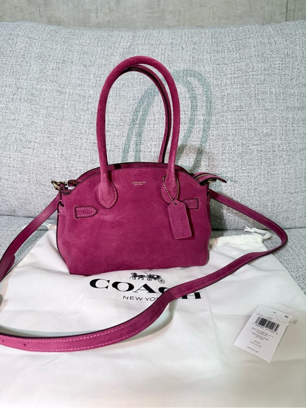 COACH empire carryall bag 21 fuchsia